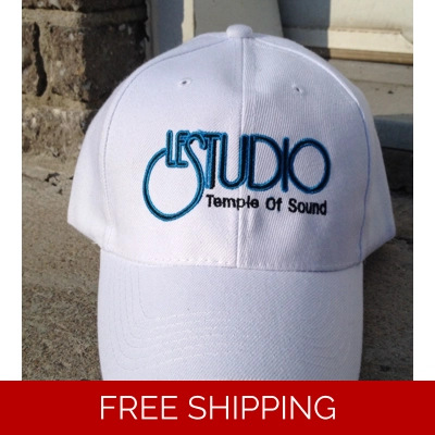 Le Studio Baseball Hat White B & B Front Logo TOS